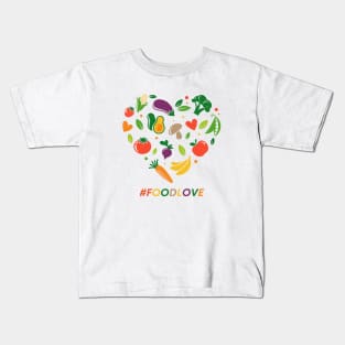 Foodies Foodlove hashtag Kids T-Shirt